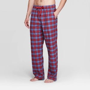 Men's Plaid Flannel Pajama Pants - Size Large